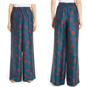 $598 LAFAYETTE 148 NY XS Silk Hester Empress Wide Leg Pants